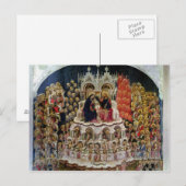 Coronatie van de Maagd in Paradise, 1438 Briefkaart (Voorkant / Achterkant)