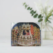 Coronatie van de Maagd in Paradise, 1438 Briefkaart (Staand voorkant)