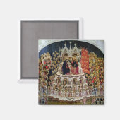 Coronatie van de Maagd in Paradise, 1438 Magneet (Voorkant / Achterkant)