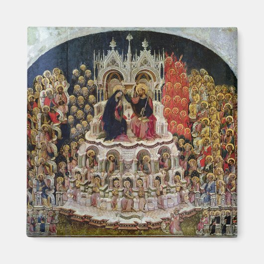 Coronatie van de Maagd in Paradise, 1438 Magneet (Voorkant)