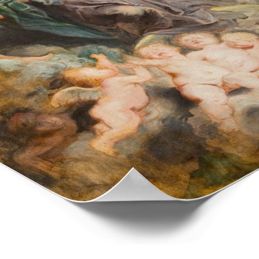 Coronatie van de maagd poster (Hoek)