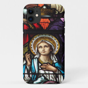 Coronatie van het Glas in lood van de gevlekte Maa iPhone 11 Hoesje