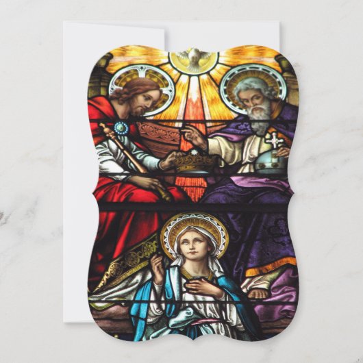 Coronatie van het Glas in lood van de gevlekte Maa Kaart (Voorkant)