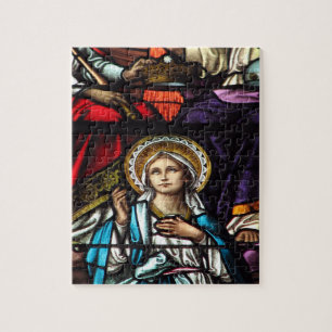 Coronatie van het Glas in lood van de gevlekte Maa Legpuzzel
