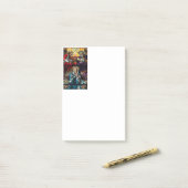 Coronatie van het Glas in lood van de gevlekte Maa Post-it® Notes (Op bureau)