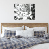 Coronatie van James II in het Collegiate Canvas Afdruk (Insitu (Slaapkamer))