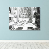 Coronatie van James II in het Collegiate Canvas Afdruk (Insitu (Houten vloer))