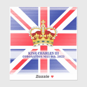 Coronatie van Koning Charles III Vinyl Sticker