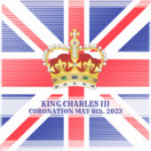 Coronatie van Koning Charles III Vinyl Sticker (Voorkant)