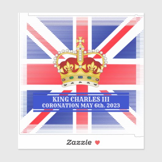 Coronatie van Koning Charles III Vinyl Sticker (Vel)