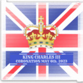 Coronatie van Koning Charles III Vinyl Sticker (Voorkant)