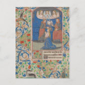Coronatie van Mary Medieval Illuminated Manuscript Briefkaart (Voorkant)