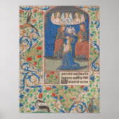Coronatie van Mary Medieval Illuminated Manuscript Poster (Voorkant)