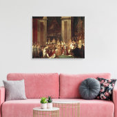 Coronatie van Napoleon door Jacques-Louis David Canvas Afdruk (Insitu (Woonkamer))