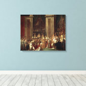 Coronatie van Napoleon door Jacques-Louis David Canvas Afdruk (Insitu (Houten vloer))