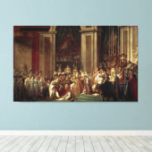 Coronatie van Napoleon door Jacques-Louis David Canvas Afdruk (Insitu (Houten vloer))