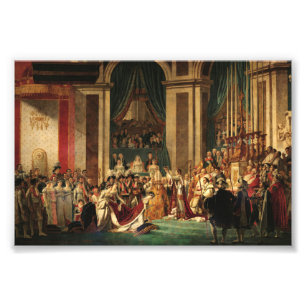 Coronatie van Napoleon door Jacques-Louis David Foto Afdruk