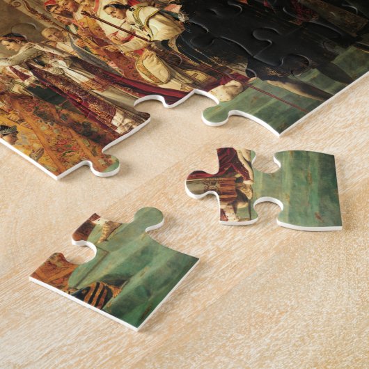 Coronatie van Napoleon door Jacques-Louis David Legpuzzel (Zijkant)