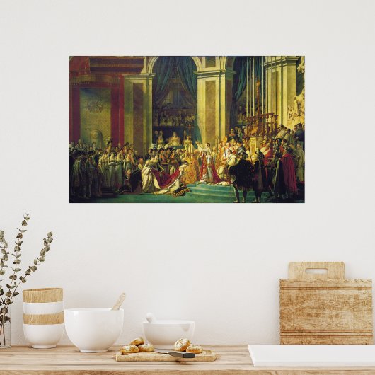 Coronatie van Napoleon door Jacques Louis David Poster (Keuken)