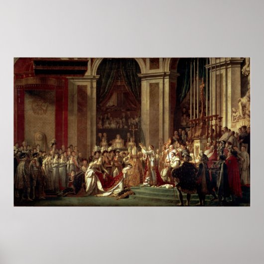 Coronatie van Napoleon door Jacques-Louis David Poster (Voorkant)