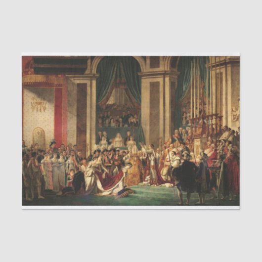 Coronatie van Napoleon door Jacques-Louis David Tissuepapier (Voorkant)