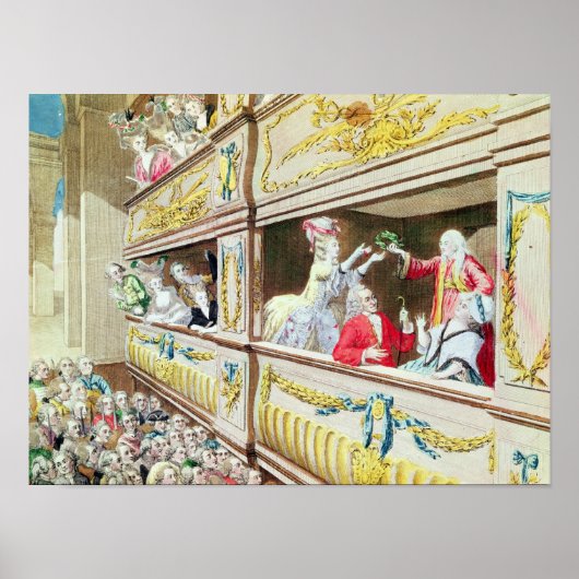 Coronatie van Voltaire in de Theater Francais Poster (Voorkant)