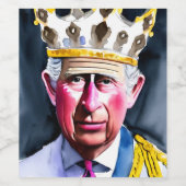 Coronatiepartij Wijn Etiket (Enkel label)