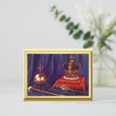 Coronatieregalia van koningin Elizabeth II Briefkaart (Staand voorkant)