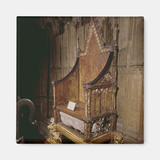 Coronatiestoel gemaakt voor Edward I door "Walter" Magneet (Voorkant)