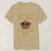 Coronation 6th May King Charles III T-shirt (Design voorkant)