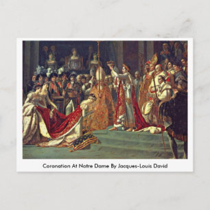 Coronation at Notre Dame by Jacques-Louis David Briefkaart