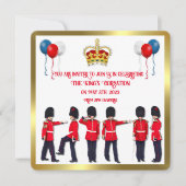 Coronation Celebration Lunch Invitation Kaart (Voorkant)