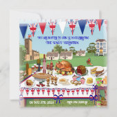 Coronation Celebration Lunch Invitation Kaart (Voorkant)