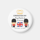 Coronation day 2023 King Charles III Personalized Magneet (Voorkant)