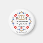 Coronation day 2023 King Charles III Personalized Magneet (Voorkant)