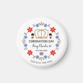 Coronation day 2023 King Charles III Personalized Magneet