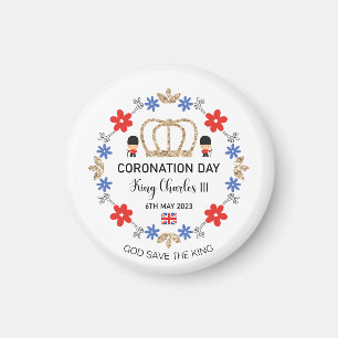 Coronation day 2023 King Charles III Personalized Magneet