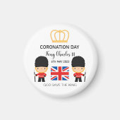 Coronation day 2023 King Charles III Personalized Magneet (Voorkant)