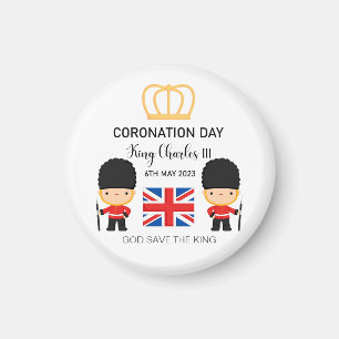 Coronation day 2023 King Charles III Personalized Magneet