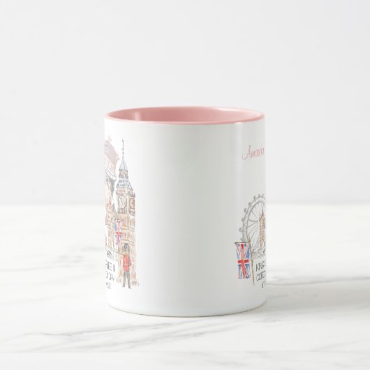 Coronation day 2023 King Charles III Personalized Mok (Midden)