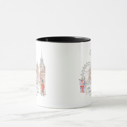 Coronation day 2023 King Charles III Personalized Mok (Midden)