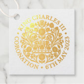 Coronation Emblem King Charles III Bedankjes Labels (Voorkant)