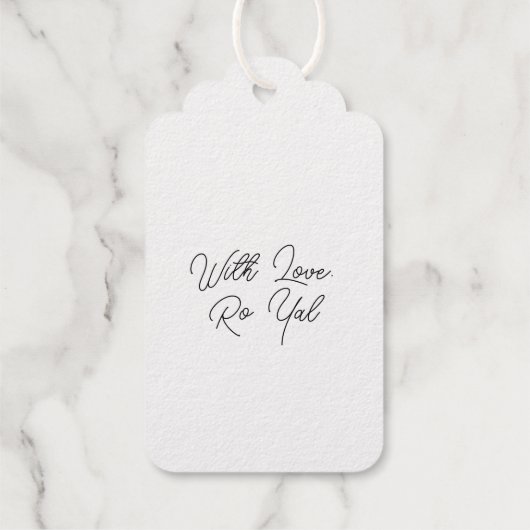 Coronation Emblem King Charles III Cadeaulabels (Achterkant)