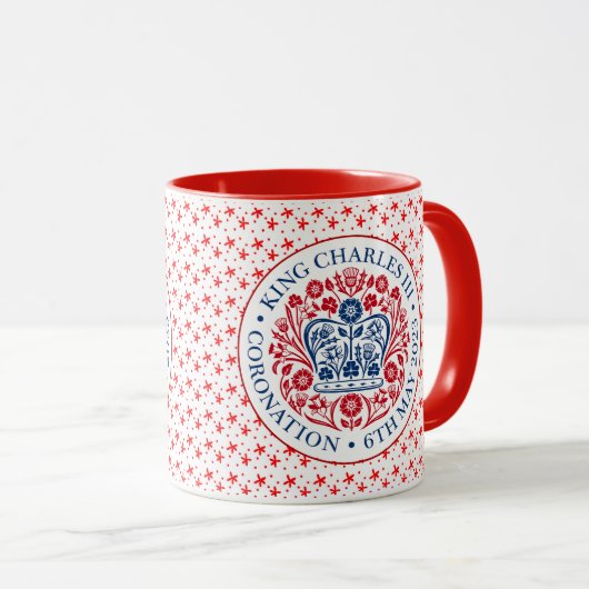Coronation Emblem of King Charles III Mok (Voorkant rechts)