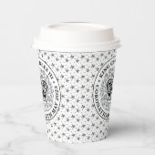 Coronation Emblem of King Charles III Papieren Bekers (Links)