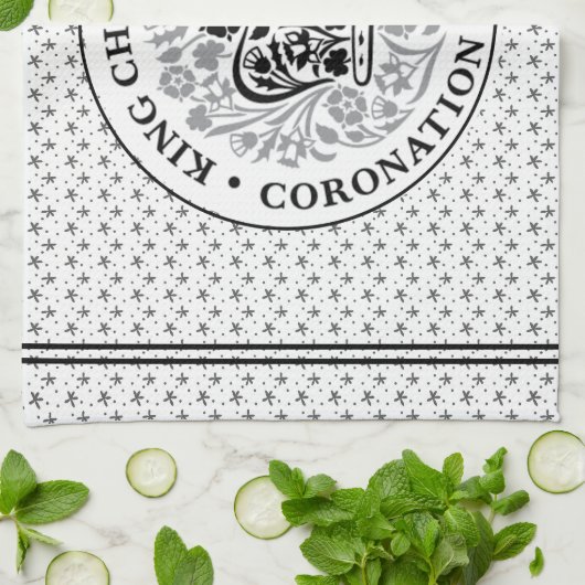 Coronation Emblem of King Charles III Theedoek (Gevouwen)
