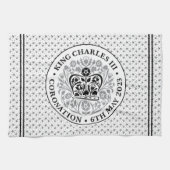 Coronation Emblem of King Charles III Theedoek (Horizontaal)