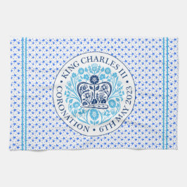 Coronation Emblem of King Charles III Theedoek
