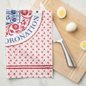 Coronation Emblem of King Charles III Theedoek (Quarter Fold)