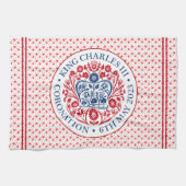 Coronation Emblem of King Charles III Theedoek (Horizontaal)